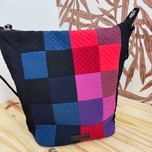 Vera Bradley Carson Hobo Crossbody bag Winter Patchwork pattern